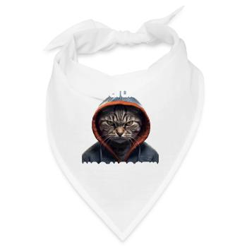 Hab mich auf Geduld testen lassen war bin negativ - Bandana - Weiß - Vorne