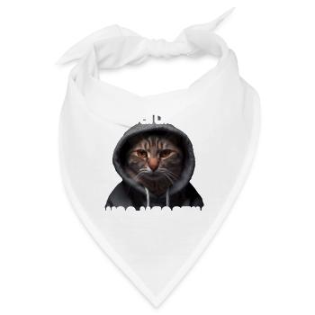 Hab mich auf Geduld testen lassen war bin negativ - Bandana - Weiß - Vorne