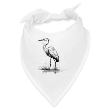 Reiher - Bandana - Weiß - Vorne