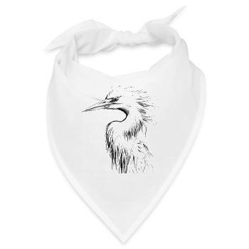 Reiher - Bandana - Weiß - Vorne