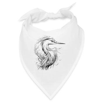 Reiher - Bandana - Weiß - Vorne
