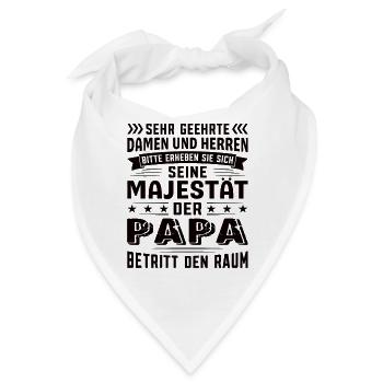 Papa Geburtstag Papa Sprüche Papa Geschenke - Bandana - Weiß - Vorne