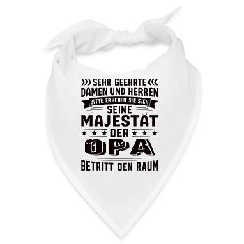 Opa Geburtstag Opa Sprüche Opa Geschenke - Bandana - Weiß - Vorne