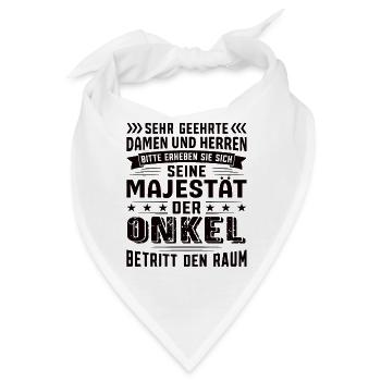 Onkel Geburtstag Onkel Sprüche Onkel Geschenke - Bandana - Weiß - Vorne