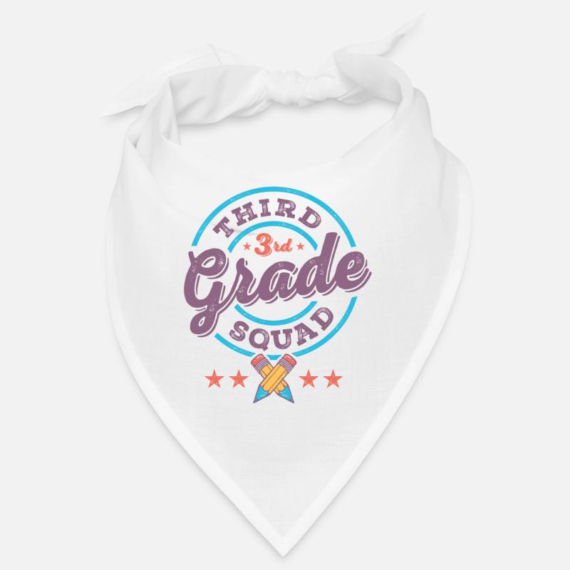 Third 3rd Grade Squad Team Back To School Teacher Bandana