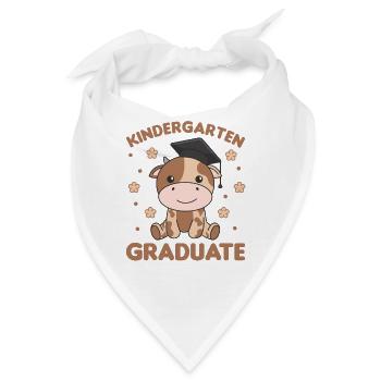 Kids Kindergarten graduate Kuh Graduation - Bandana - Weiß - Vorne