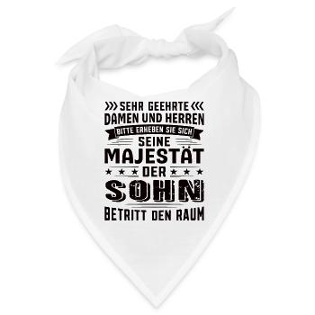 Sohn Geburtstag Sohn Sprüche Sohn Geschenke - Bandana - Weiß - Vorne