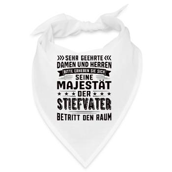 Stiefvater Geburtstag Stiefvater Sprüche - Bandana - Weiß - Vorne