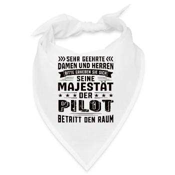 Pilot Geburtstag Pilot Sprüche Pilot Geschenke - Bandana - Weiß - Vorne