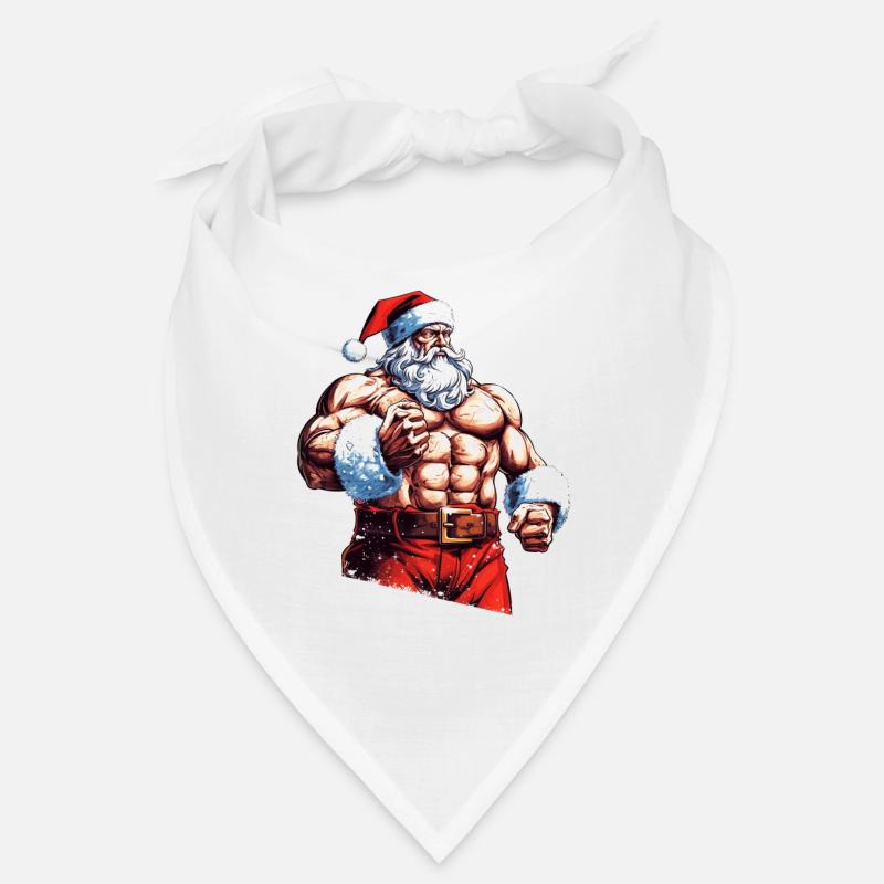 Reindeer's Personal Trainer: Santa Bodybuilder Chr Bandana