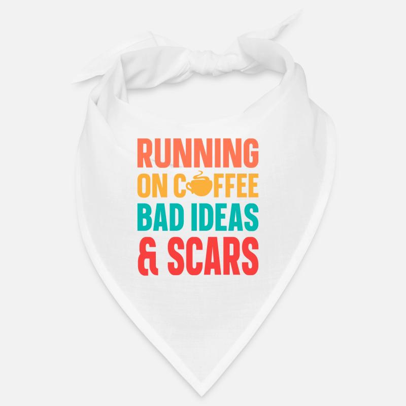 Black Humor Coffee Running On Coffee Bandana