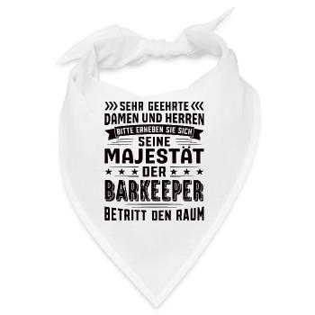Barkeeper Geburtstag Barkeeper Sprüche Barkeeper - Bandana - Weiß - Vorne