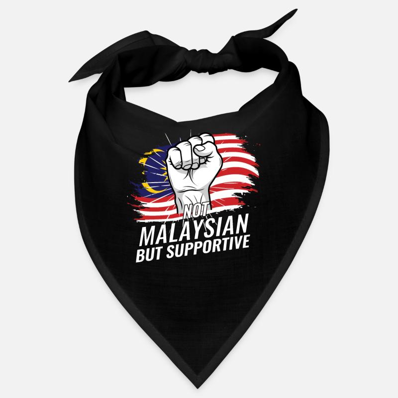 Not Malaysian But Supportive Malaysia Flag Bandana