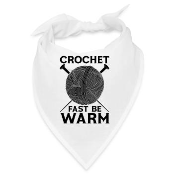 Crochet Fast Be Warm Needlework Crochet Lover - Bandana - Weiß - Vorne