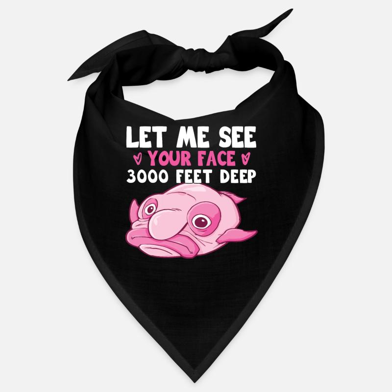 Costume de Blobfish - Visage de poisson Blob laid - Bandana