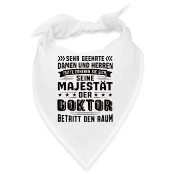 Doktor Geburtstag Doktor Sprüche Doktor Geschenke - Bandana - Weiß - Vorne