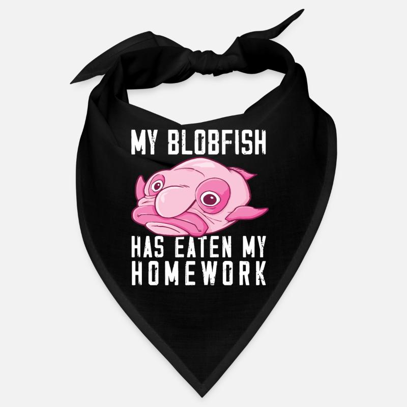 Costume de Blobfish - Visage de poisson Blob laid - Bandana