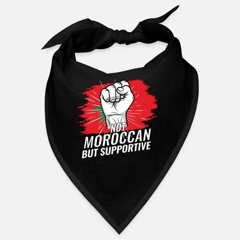 Not Moroccan But Supportive Morocco Flag Country Bandana