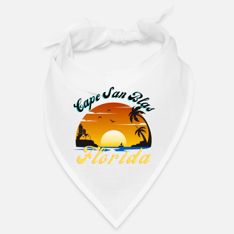Cap San Blas Floride Coucher de soleil Vacances Vintage Soleil Bandana