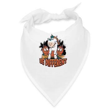 BE DIFFERENT - Individualität - Bandana - Weiß - Vorne