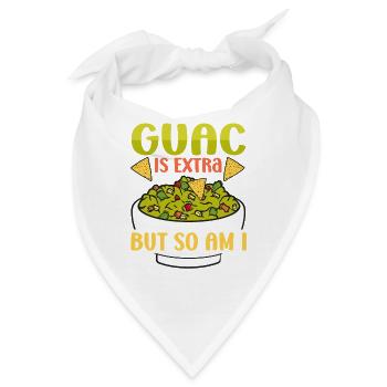 Avocado Guacamole Mexikanisch Mexiko Latino - Bandana - Weiß - Vorne