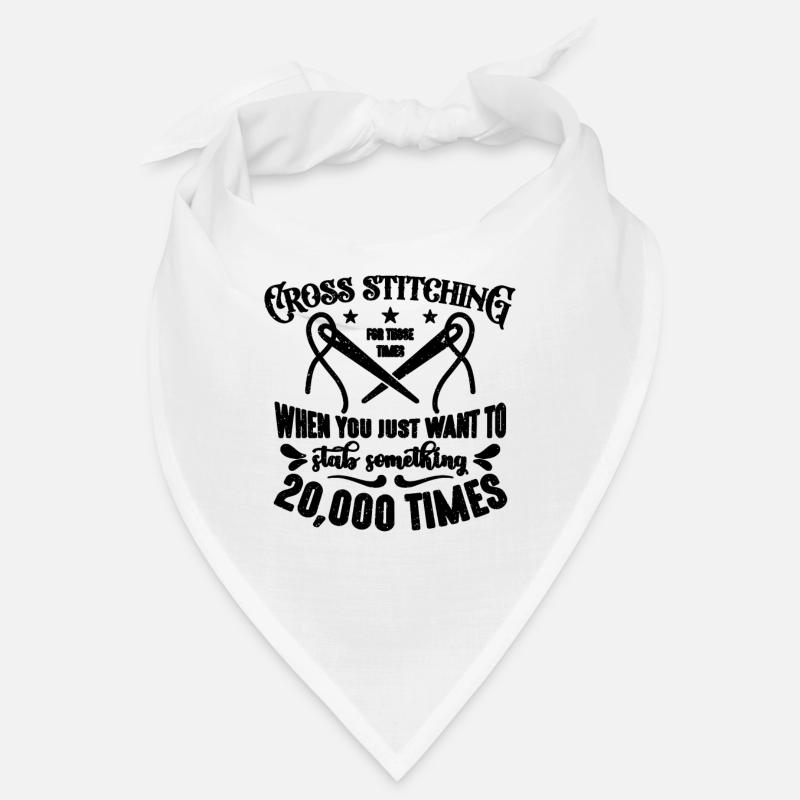Cross Stitching For Those Times When Needlepoint Bandana