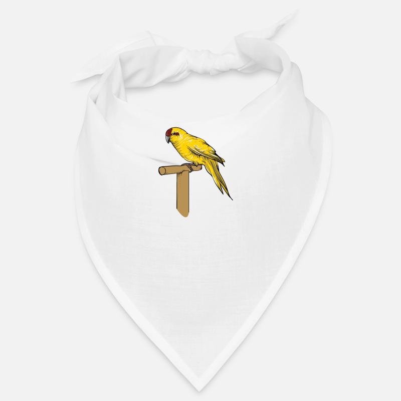 Perruche de chèvre I Motif de perruche pour porte-oiseau Bandana