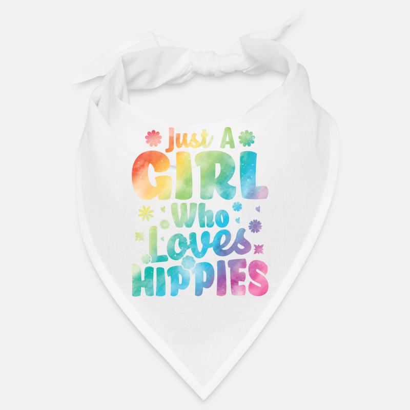 Peace Tie Dyeing Groovy Bandana