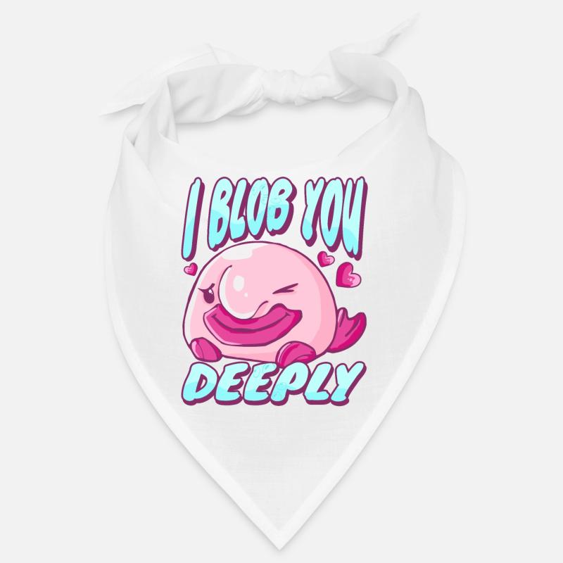 Costume de Blobfish - Visage de poisson Blob laid - Bandana