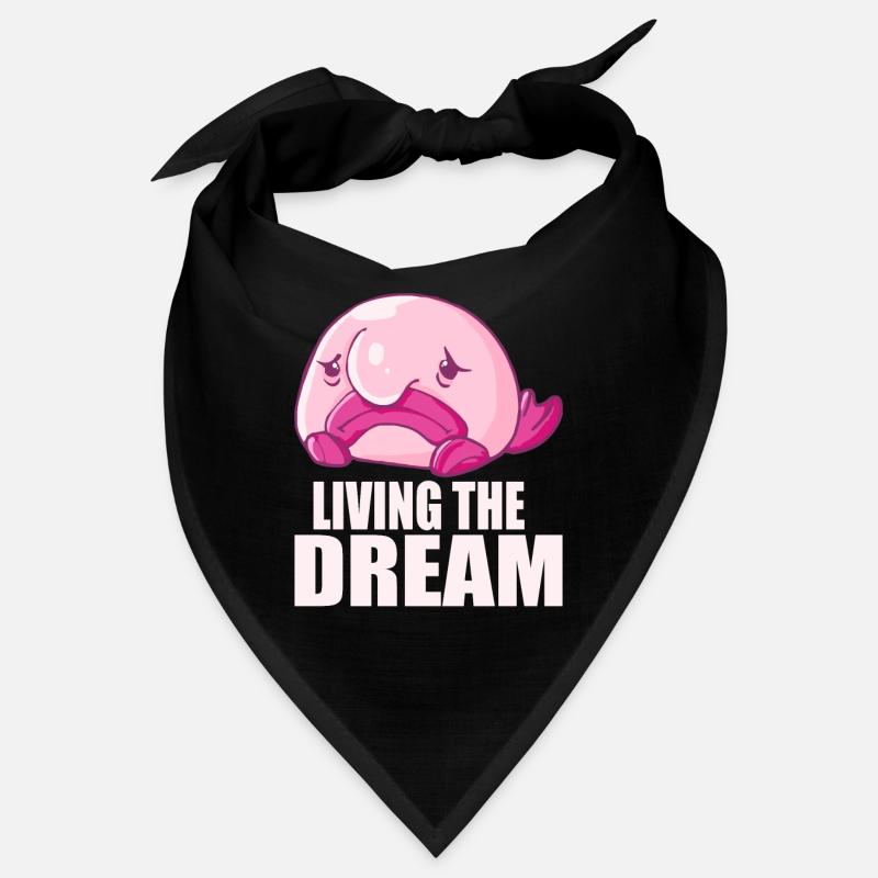 Costume de Blobfish - Visage de poisson Blob laid - Bandana