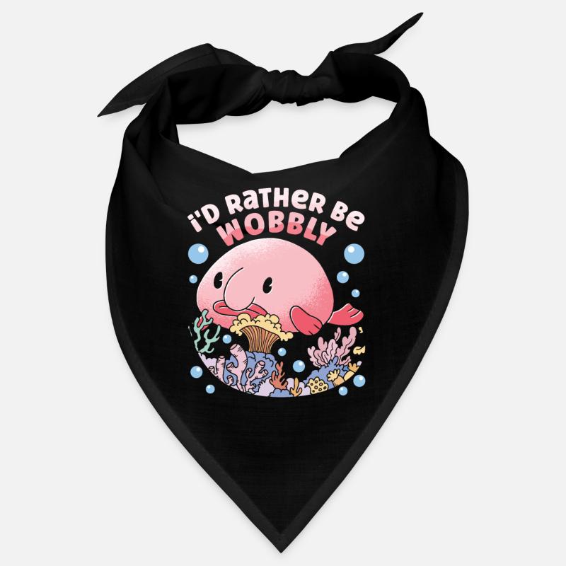 Costume de Blobfish - Visage de poisson Blob laid - Bandana