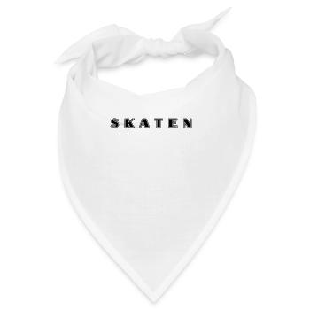 Skating Schriftzug - Bandana - Weiß - Vorne