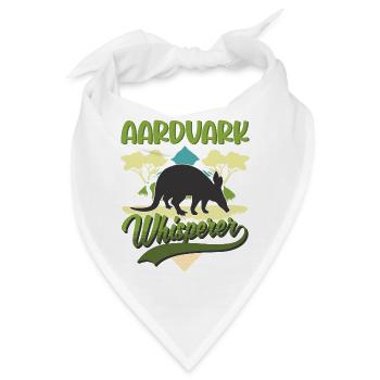 Erdferkel Flüsterer Aardvark Whisperer - Bandana - Weiß - Vorne