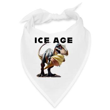 Eiszeit mit Dinosaurier - Bandana - Weiß - Vorne