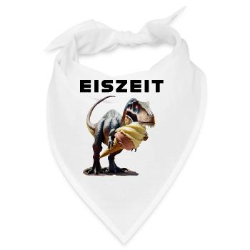 Eiszeit mit Dinosaurier - Bandana - Weiß - Vorne