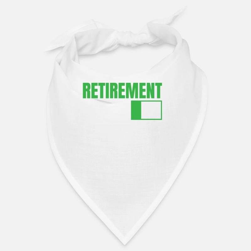 Pension de retraite drôle Mode de retraite activé - Bandana - blanc