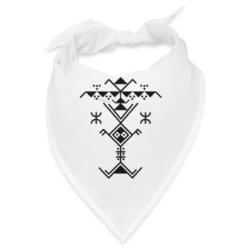 MOTIVE KABYLE AMAZIGH BERBER - Z AMAZIGH - Bandana - Weiß - Vorne