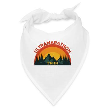 Ultramarathon, an dem ich teilnehme - Bandana - Weiß - Vorne