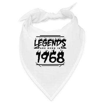 1968 - Jahrgang 1968 - Baujahr 1968 - Bandana - Weiß - Vorne