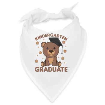 Kids Kindergarten graduate Bär Graduation - Bandana - Weiß - Vorne