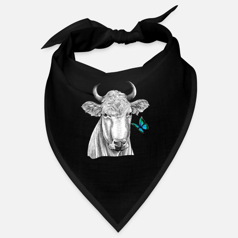 Cow with butterfly Bandana