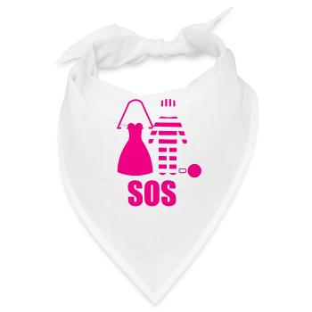 Junggesellenabschied Polterabend JGA Männer - Bandana - Weiß - Vorne