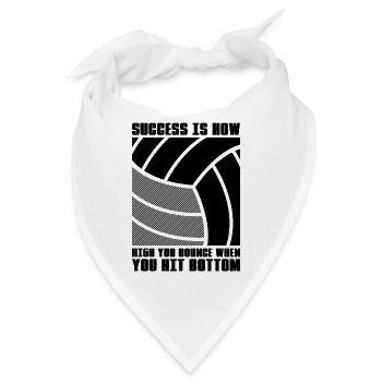 Success Is How Volleyball Coach Volleyball Player - Bandana - Weiß - Vorne