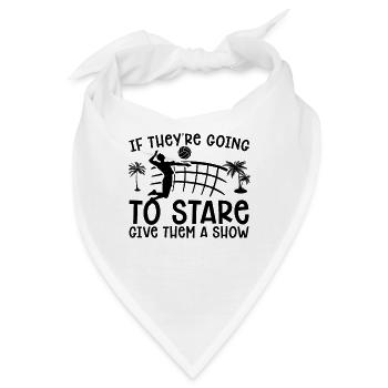 If They're Going Beach Holiday Volleyball Player - Bandana - Weiß - Vorne
