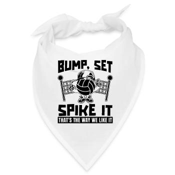 Bump Set Spike It Volleyballer Volleyball Player - Bandana - Weiß - Vorne