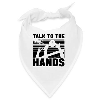 Talk To The Hands Beachball Volleyball Player - Bandana - Weiß - Vorne