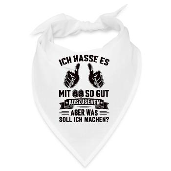 89 Geburtstag 89 Jahre 89 Lebensjahr 89 Lebenalter - Bandana - Weiß - Vorne