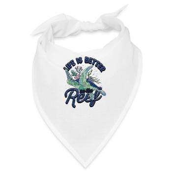 Das Leben am Rif ist besser - Reef - Bandana - Weiß - Vorne