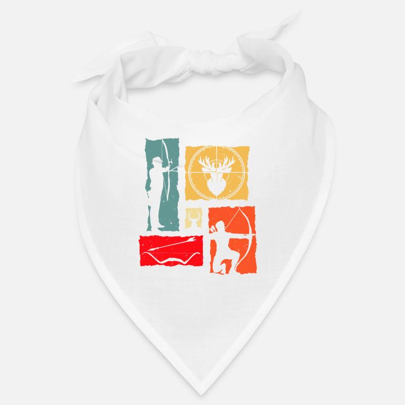 Bogenschütze Retro - Bandana - Weiß