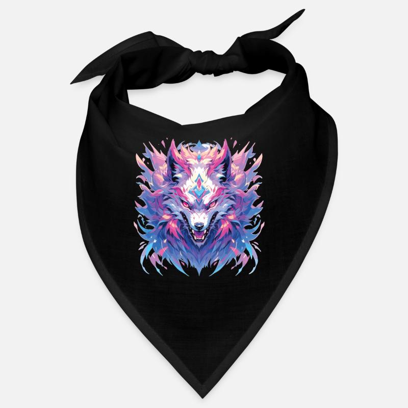 Wolf Wolfskopf Wölfe Waldbewohner Tiere Bandana
